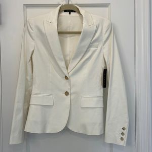 New with tags, white Theory cotton blazer